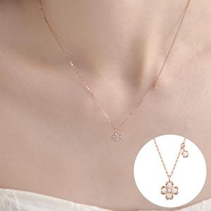 [로즈몽] 14K 클로버 목걸이 RA24C19K