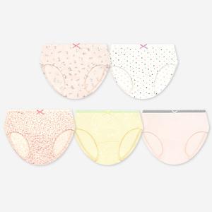 유니프랜드 플로어 삼각팬티(5매입) 여아동 속옷 키즈 주니어 유아 언더웨어