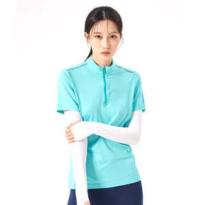 콜핑 여성 하이쿨 통기성 좋은 등산 반팔 반집업 티셔츠 1802TK255W
