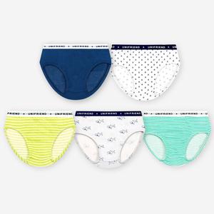 유니프랜드 마린 삼각팬티(5매입) 남아동 키즈 주니어 언더웨어 속옷
