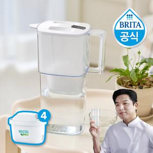 브리타 정수기 리켈리 2.2L + 총필터 4입