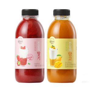 복음자리 진심의 딸기청 580g 1병 + 망고청 635g 1병