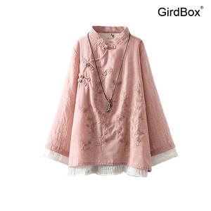 개량한복 GirdBox 생활한복 저고리 허리치마 봄철 린넨면 시스루 데일리