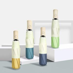 원터치 튼튼한 3단 소다 자동 접이식 우산