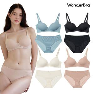 [Wonderbra] [스킨팔레트] 아쿠아 V넥 노와이어 브라 크림베이지 WBWBR5M49T