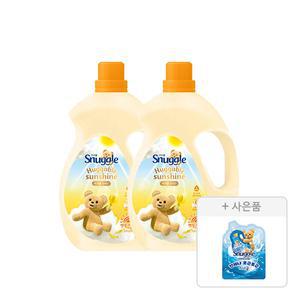 스너글 초고농축 섬유유연제 햇빛건조 허거블선샤인 4L, 2개 + 증정 (섬유유연제 블루