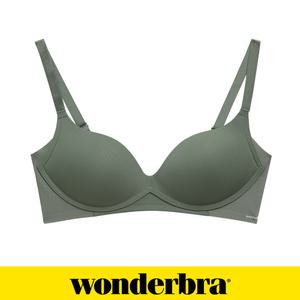 [Wonderbra] 일체형 볼륨 몰드 노와이어 브라 다크그린 WBWBR4O06T