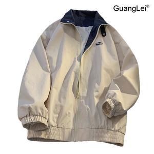 남성바람막이 GuangLei 초경량 퀵드라이 아노락 자켓 봄 가을 캐주얼 아웃도어