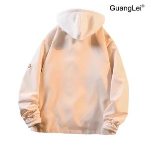 남자바람막이 GuangLei 아노락 후드 재킷 봄 가을 간절기 스타일