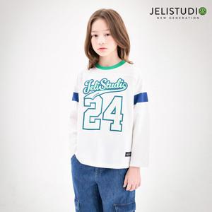 스포티럭비긴팔티셔츠