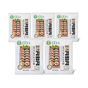 지도표성경김 두번구운 김밥김 21g(10매) x 5봉