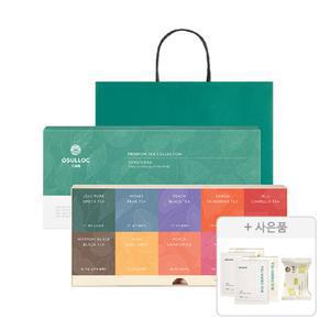 오설록 프리미엄 티 컬렉션 세트, 10종, 1개 + 증정 ( 쇼핑백, 1개 + 제주 그린티 시트