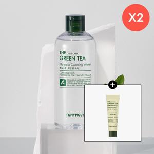 [2pack]더 촉촉 그린티 클렌징워터 500ml(+클렌징폼 10ml)