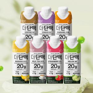 빙그레 더단백 드링크 250ml 18팩 (초코/카라멜/커피/딸기/멜론 택1) + 18팩(바나나/밀