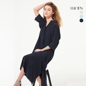 루시앙 썸머 티어드 셔츠 원피스