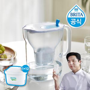 브리타 정수기 스타일XL 3.6L 1년팩 ( 기본필터 1입 + 추가필터 12개입)