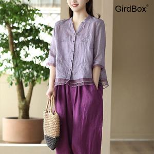 GirdBox 여성용 개량한복 생활한복 철릭원피스 GirdBox 면소재 데일리 퓨전 허리치마