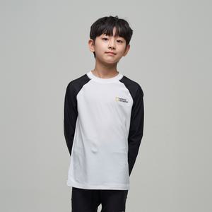 [내셔널지오그래픽 키즈]K242URG650 라글란 그래픽 래쉬가드 CARBONBLACK