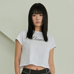acover 라이팅 크롭 반팔 티셔츠 3color