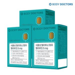 바디닥터스 식물성 멜라토닌 함유 멜라바인 5 mg 3박스
