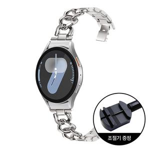 갤럭시워치 체인 매탈 스트랩 7 6 5 4 클래식 프로 호환 시계줄 밴드 날개형 20mm