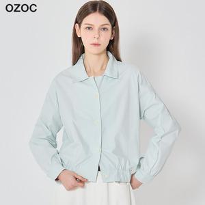 [오조크(OZOC)] 스프링 밑단 밴딩 셔캣점퍼 (택가격: 99000원)