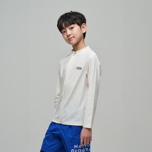 [내셔널지오그래픽 키즈]K242URG630 그래픽 래쉬가드 풀집업-2 IVORY