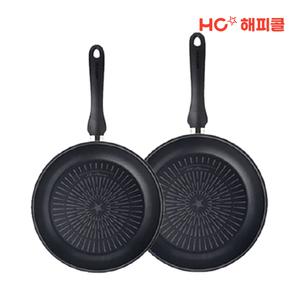 HC해피콜 Titanium IH I인덕션 후라이팬 2종세트 (팬24cm+팬28cm)