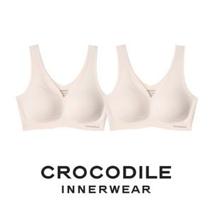 [크로커다일] 감탄브라 소프트핏 쉘론 V넥 패드일체형 브라2종 라이트베이지 CDWBR5M0