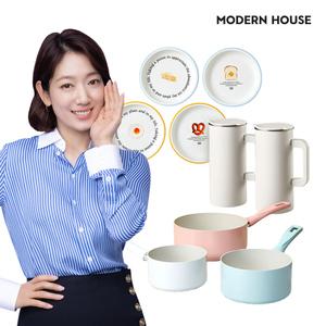 모던하우스 가정의달 테이블웨어/쿡웨어 모음 / ON 브런치타임 원형플레이트 4P 세트