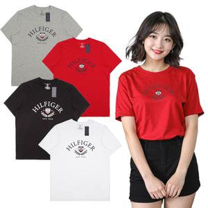 타미힐피거 남녀공용 월계관 반팔
