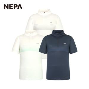 네파 남성 헥사곤 반팔 집업 티셔츠 7J35407