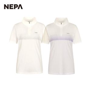 네파 여성 헥사곤 반팔 집업 티셔츠 7J45407