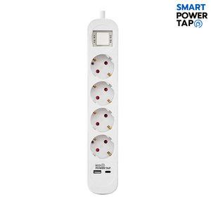 스마트파워탭 USB 3in1 고속 충전 4구 멀티탭 / C타입 통합 과부하차단 절전 스위치 1