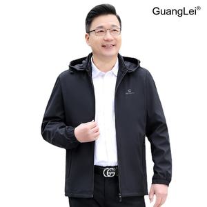 남성바람막이 GuangLei 봄 가을 간절기 후드 집업 자켓 대형사이즈