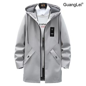 남성바람막이 GuangLei 중장량 후드 아노락 자켓 봄가을 간절기 캐주얼 아우터