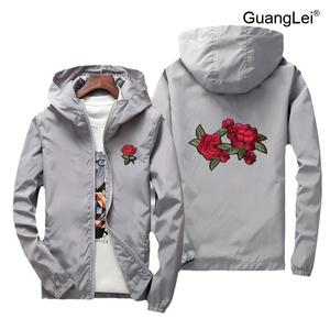 나이키바람막이 GuangLei 아노락 남녀공용 봄 여름 캐주얼 로고 프린팅 자켓