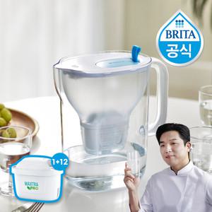 브리타 정수기 스타일XL 3.6L 1년팩 ( 기본필터 1입 + 추가필터 12개입)