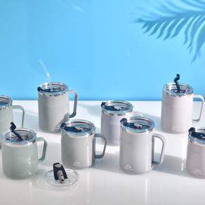 1P+1P DIYOU 주방 캠핑 뚜껑 스텐 머그컵 잔 텀블러 420ml_520ml