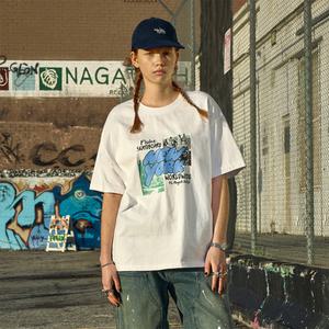 플루크 뉴욕 스케이트 벌룬 폰트 반팔 티셔츠 FST328 / 3color W