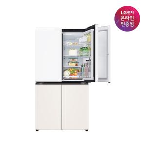 [혜택가169만원대]LG 디오스 오브제컬렉션 매직스페이스 T875MHE111 870L 1등급 4도어