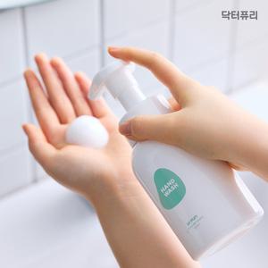 [1개+1개] 닥터퓨리 거품 핸드워시 300ml 파우더향 / 핸드솝 물비누 학교 아기 학원 병