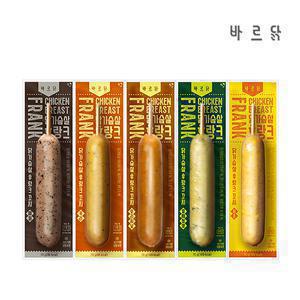 [내일도착] 바르닭 닭가슴살 후랑크꼬치 5종혼합 10팩 (각2팩)