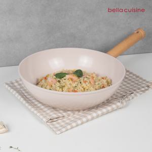 [5/15][20%+12%][타이머 증정] 벨라쿠진 플럼벨 28cm IH 세라믹 궁중팬 웍 /인덕션 가