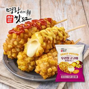 명랑시대 우리밀 고구마 통모짜 핫도그 120g x 8개