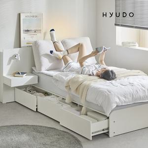 [5월 5% 최종판매가 198,550] 휴도 선유 정품 조야 패브릭 쿠션형 호텔식 LED 빅서랍