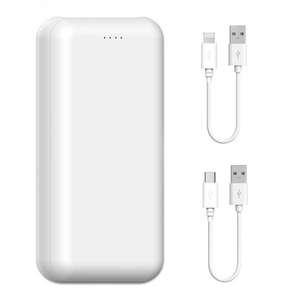 프리미엄 대용량 2포트 20000mAh 보조배터리 C타입 8핀 숏케이블 포함