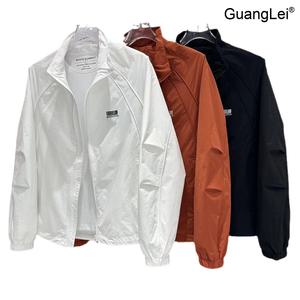 남성 바람막이 GuangLei 초경량 아노락 자켓 봄 가을 아웃도어 캐주얼