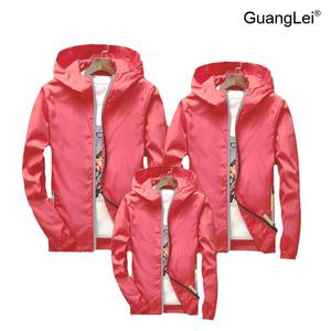 남성바람막이 GuangLei 반사라이트 로고프린팅 봄가을 아우터 자켓