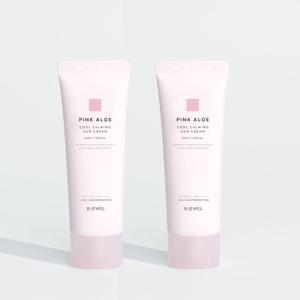 비주얼 핑크알로에 쿨카밍 에센스 선크림 40ml 2개 SPF 50+ PA++++